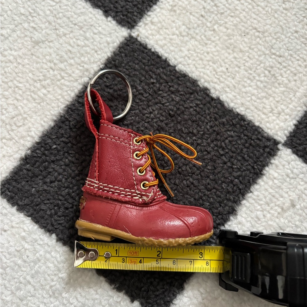 L.L. Bean Mini Red Bean Boot Keychain Bag Charm - Picture 8 of 10